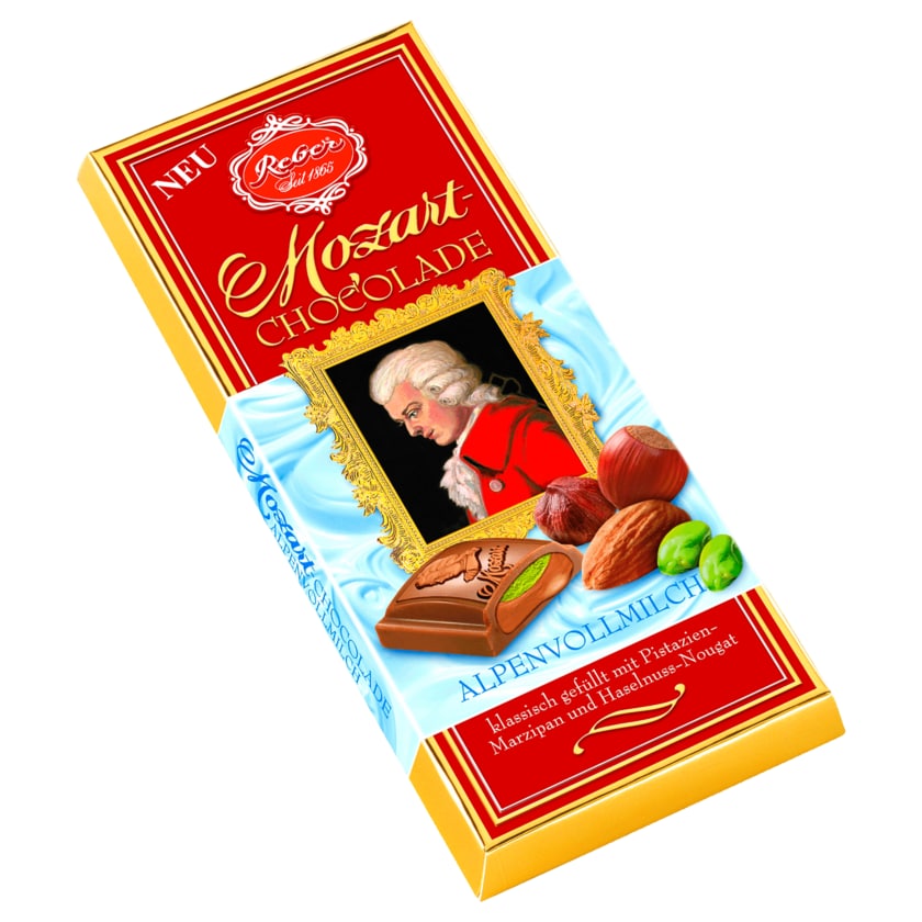 Reber Mozart-Chocolade Alpenvollmilch 100g